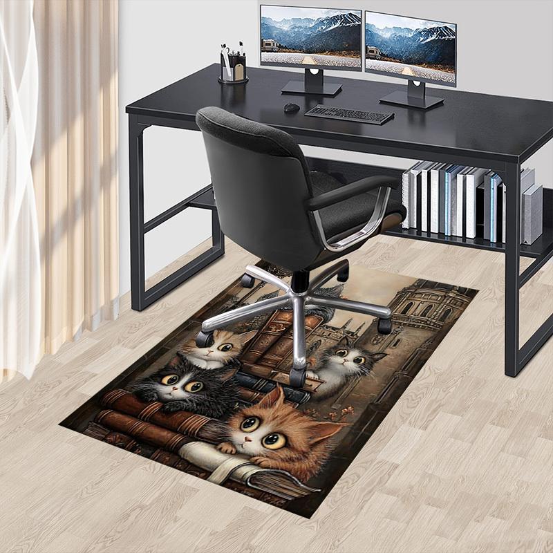 1PC cats books Anti-slip carpet, suitable for Office, bedroomand playrooms. It can also be used as a sofa footrest cover-W91