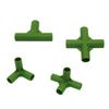 10Pcs 11mm Inner Diameter Gardening Plant Stakes Plastic Edging Corner Connection Accessories Greenhouse Plant Frame Connectors