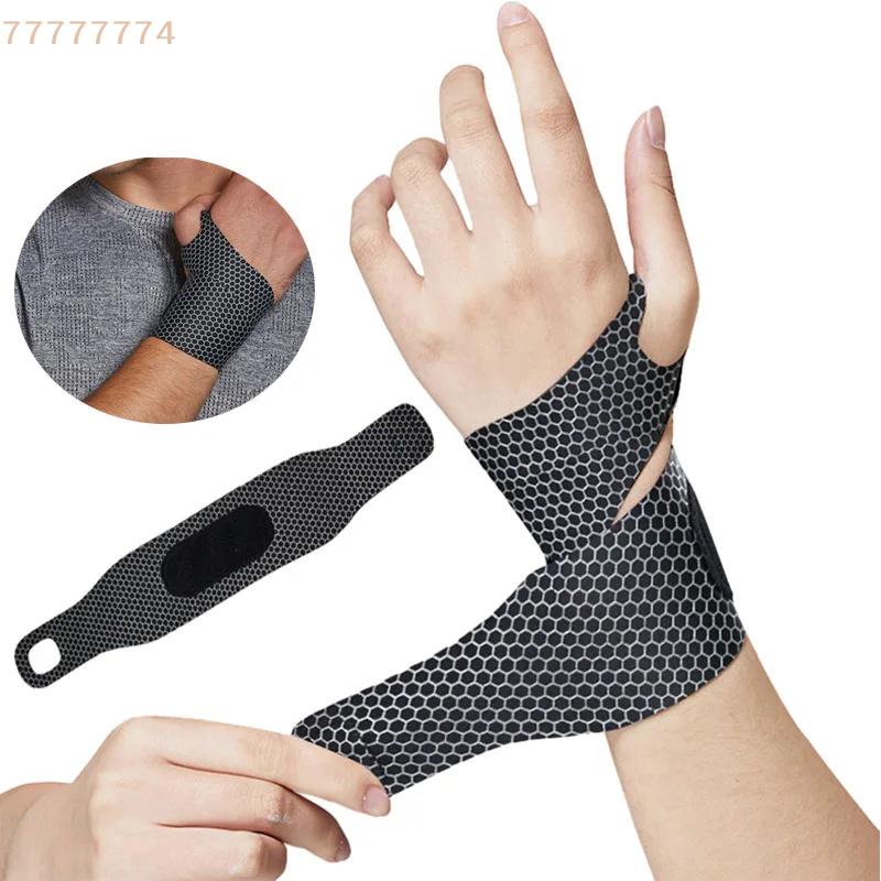 1PCS Adjustable Wristbands Safety Wrist Support Bracer Gym Sports Wristband Carpal Protector Breathable Injury Wrap Band Strap