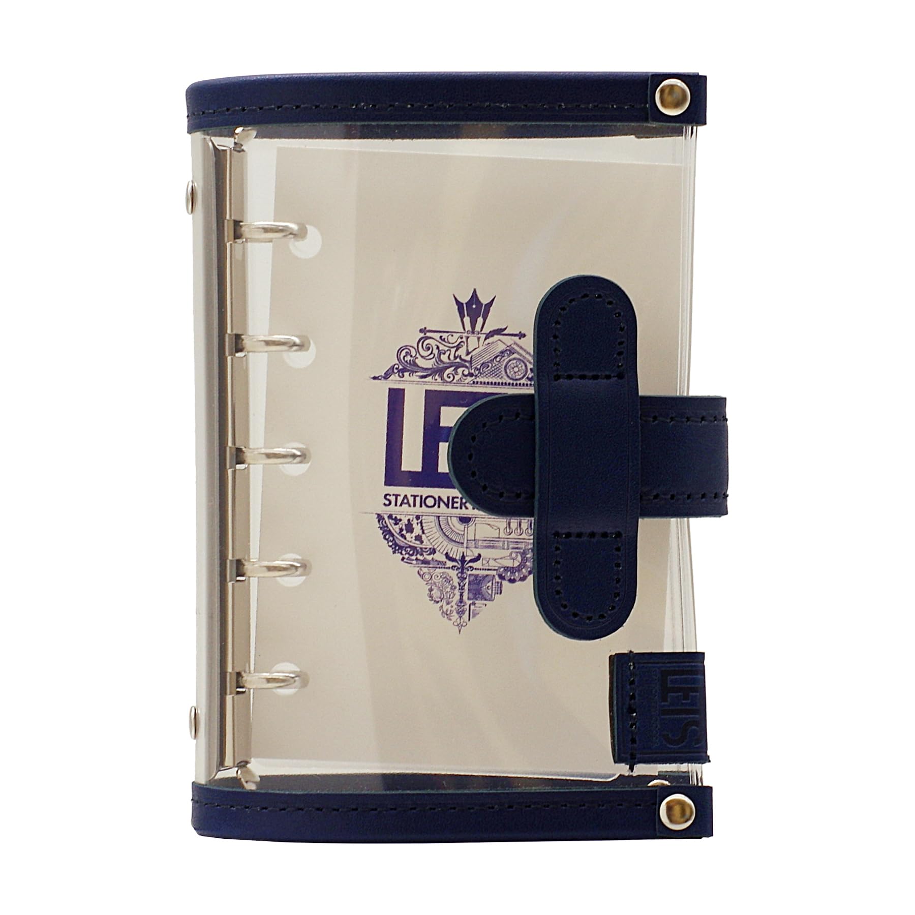 

LETS STATIONERY GOODS Clear System Notebook Mini 5 [Blue] синий
