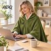Electric Shoulder Warmer for Travel Heated Shawl Wraps Women USB Wearable Blanket Portable Blanket Adjustable Heat Wrap Home with 3 Settings & Fast