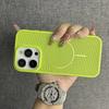 Luxury Mesh Hole Heat Dissipation Case for iPhone16 15 14 Plus 13 12 11 16Pro Max For Magsafe Wireless Charge Hard PC Thin Cover