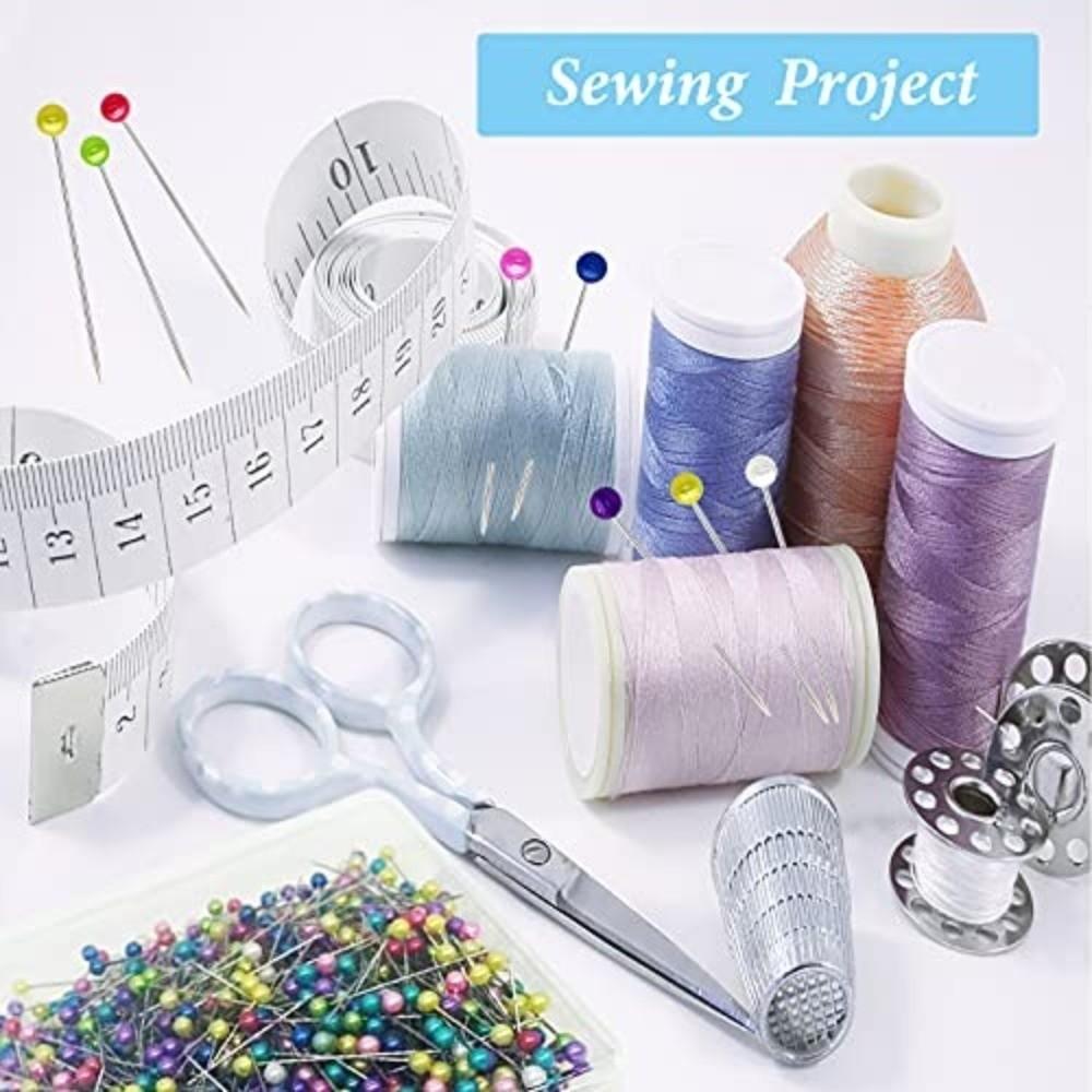 600PCS/BOX Multicolor Quilting Pins Straight Push Sewing Pins Straight Pins  Dressmaking