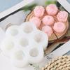 Mehrere 7-Loch-Silikonformen für Rosen und Pfingstrosen zum Backen von DIY-Kuchen, Schokolade, Gips, Harz und Kerzenformen
