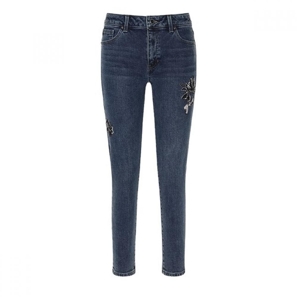 

GueSS GueSS Women S jeanS Flower Premium Boyfriend Dark Blue Yn7d1109 dark blue/24