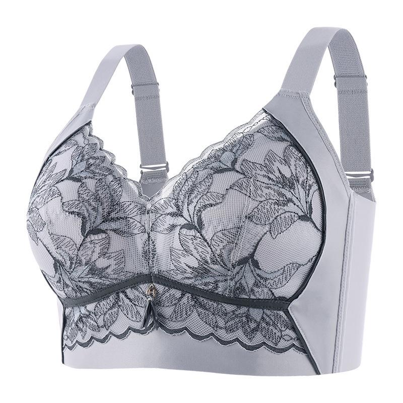 Wireless Lace Shaping Bra for Plus Size Women - Anti-Sagging Support