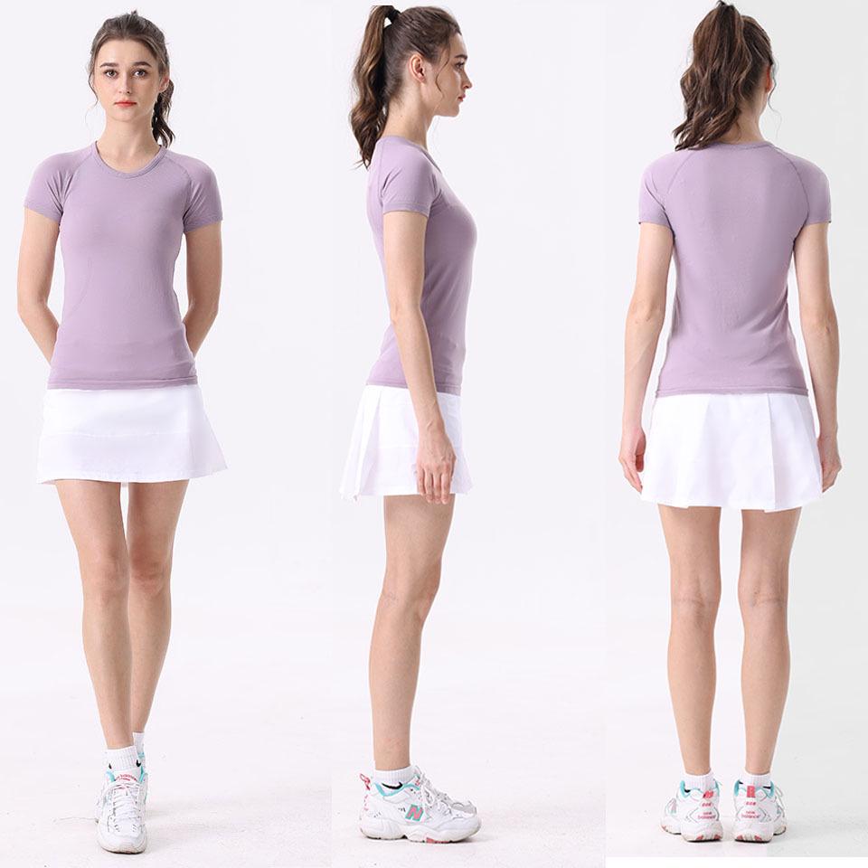

C99 Women s Quick-Dry Slimming Yoga Sport Tee - Short Sleeve, Breathable, Sweat-Wicking Fitness Shirt M/Size 4
