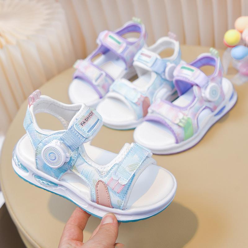 Sandali Estivi Morbidi da Bambina Scarpe da Spiaggia Sportive alla Moda Calzature Casual per Bambini Piccoli