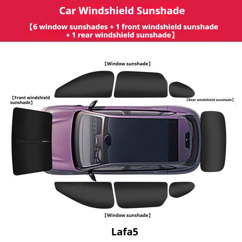 Car Sunscreen Shade Curtain for Leapmotor C10 C16 B10 Lafa5 Double-layer Full-Car Privacy Shades Heat Insulation Sunshade Panel