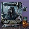 Halloween Ghost Costumes Pattern Bathroom Shower Curtain With 12  Hooks Home Bathroom Decor And Accessories