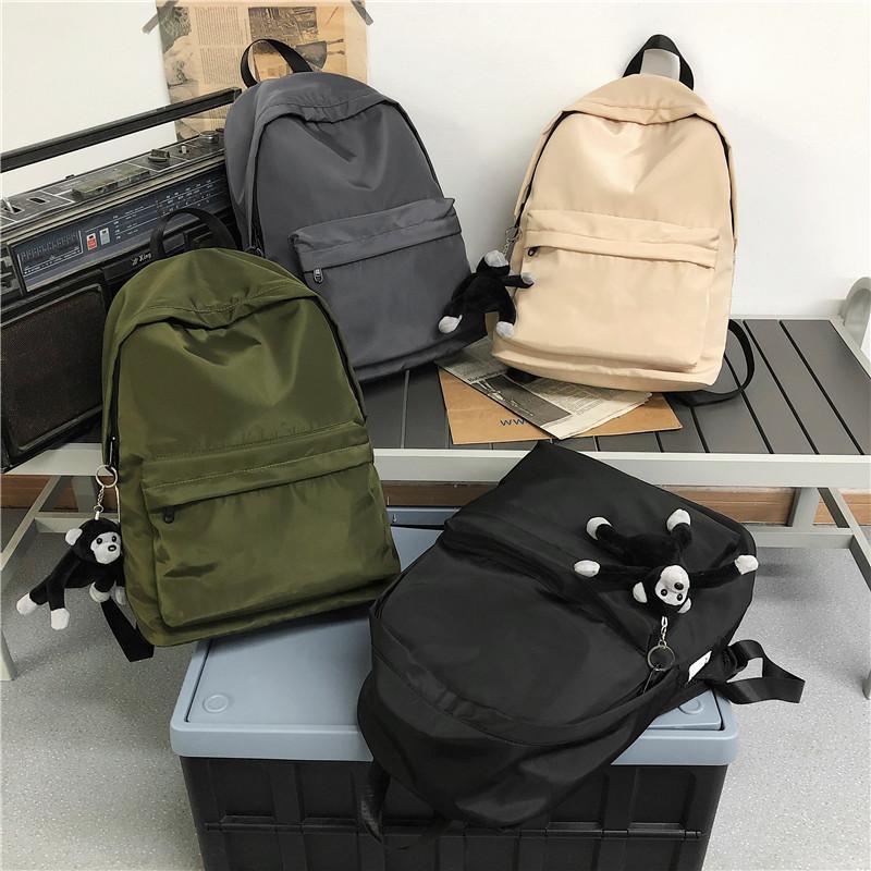 Schoolbag new Japanese Korean version fashionable simple schoolbag female college students class computer backpack male large capacity backpack