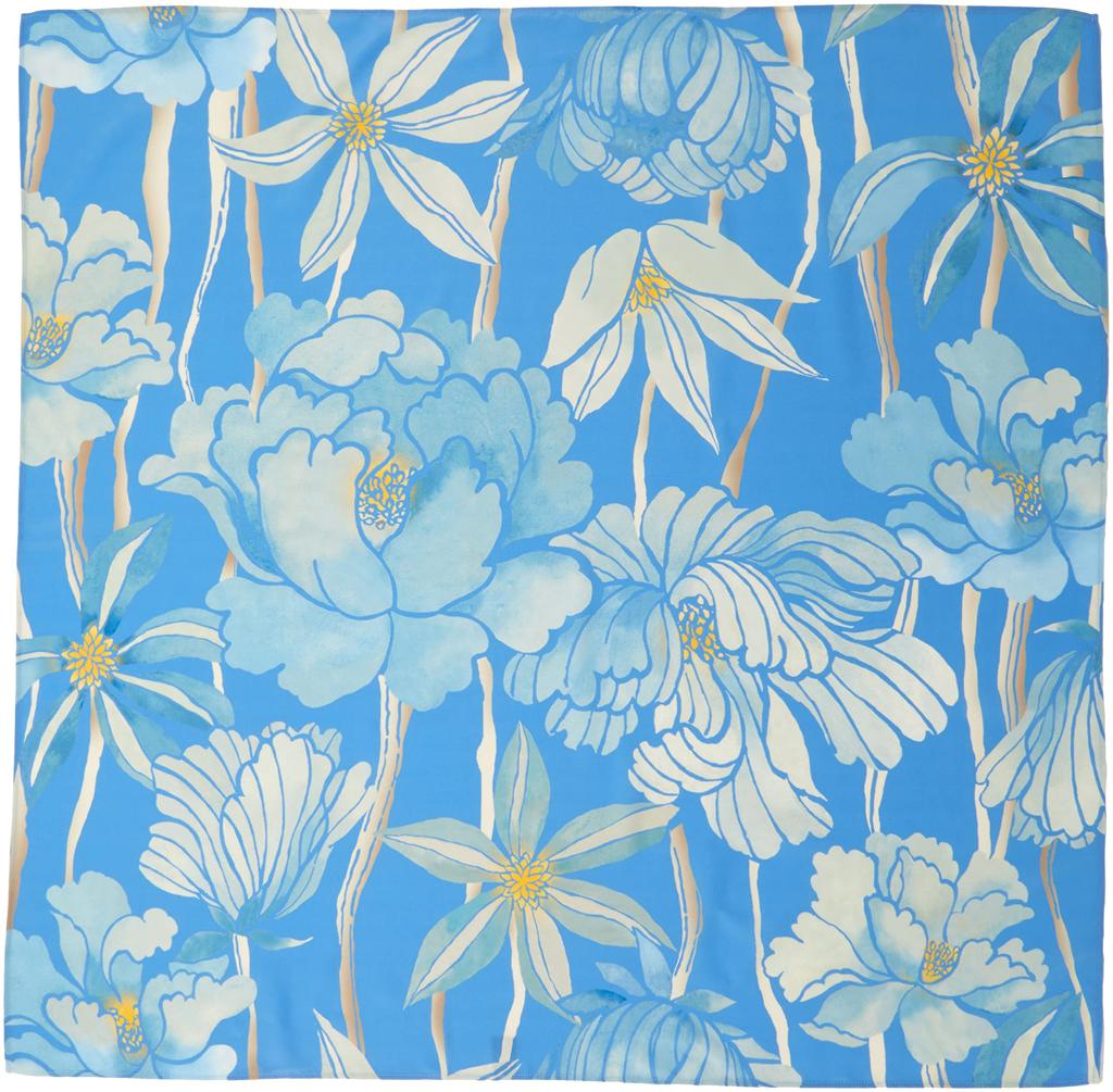 Asakura Senpu Furoshiki 96 x 96cm Asakura Senpu Ultra Nagare Plain Peony and Chrysanthemum Design - Approx. Water-Repellent Furoshiki, Weave,