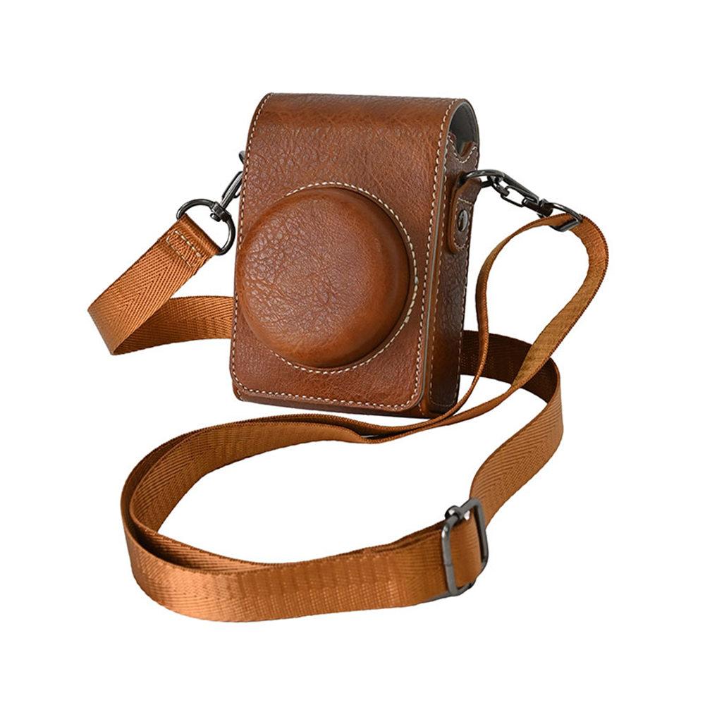 PU Leather Camera Bag Case for Canon SX740 HS SX730 G7X Mark II III G7X2 G7X3 Sony ZV1II ZV1F ZV1M2 Lumix LX10 LX15 LX9 GR 2 3