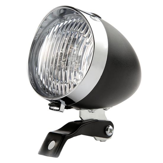 3 LED 2Modes Bicycle Bike Front Light Lamp Headlight Vintage Flashlight Headlamp