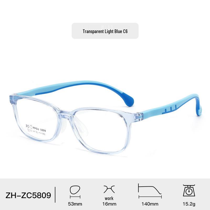 Stylish TR90 Eyeglass Frame for Kids - Lightweight, Comfortable PPSU Frame with Silicone Nose Pads for Students