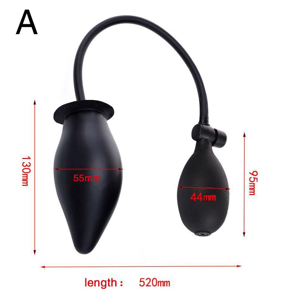 Inflatable Anal Plug Separate Dildo Pump Go Out Wear Expandable Big Butt Plug Bdsm Massage Ass Dilator Sex Toys For Couple