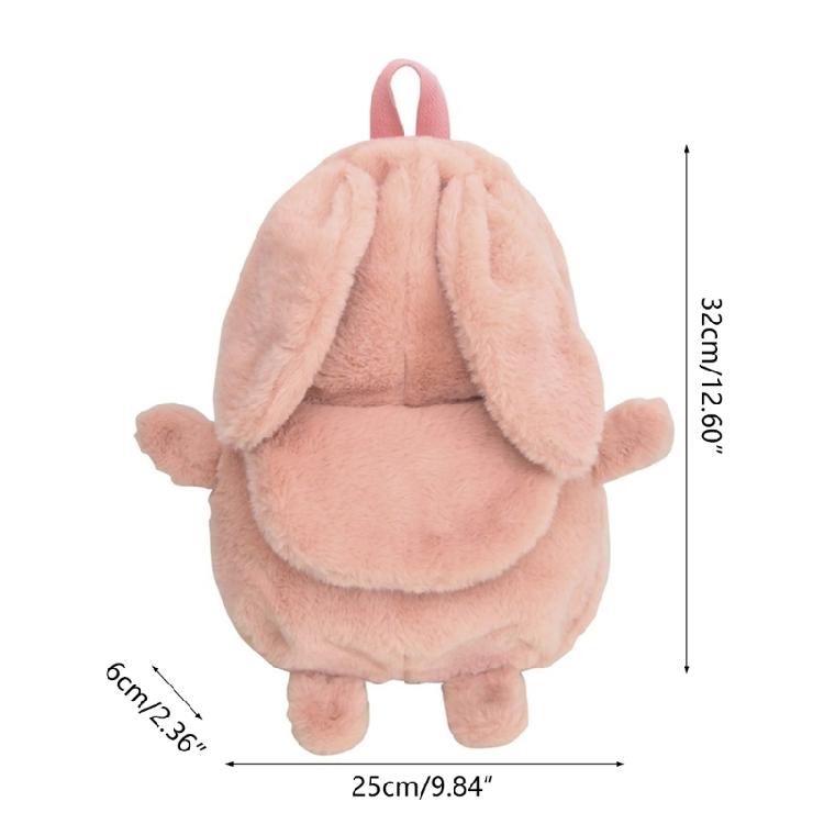 Versatile Backpack Plush School Bag Rucksack Daypack for Books Laptops and More