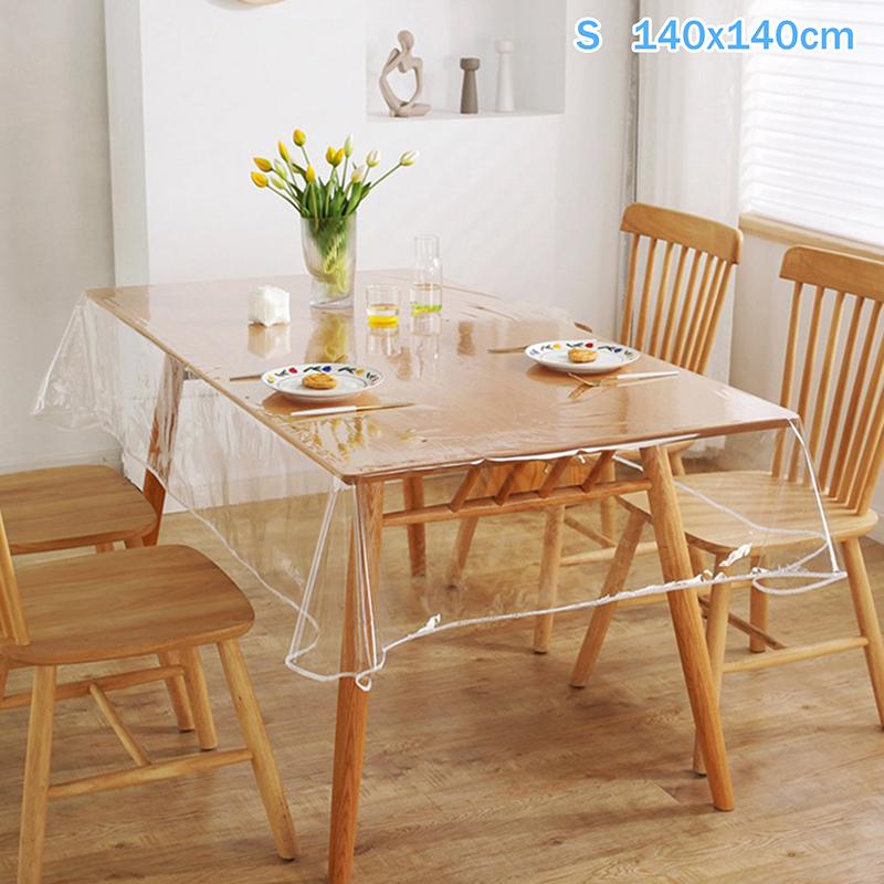 Rectangular Tablecloth Transparent Table Cloth Table Protector Heat Resistant Waterproof Oil Resistant Anti-Scratch Tablecloth