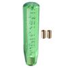 ABSOPRO 20cm Clear Green Faux Crystal Bubble Gear Shift Knob Stick for Manual Transmission Durable Acrylic with Adapter Vehicles,