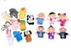 10 peças de desenho animado boneca de mão fantoche de dedo bebê crianças história educação precoce boneca calmante brinquedo de pelúcia