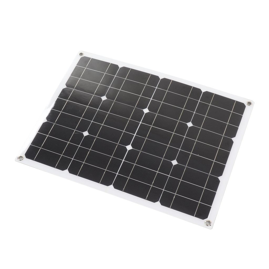 Painel Solar Monocristalino 40W 18V com Controlador 100A IP65 À Prova d'Água Alta Eficiência para