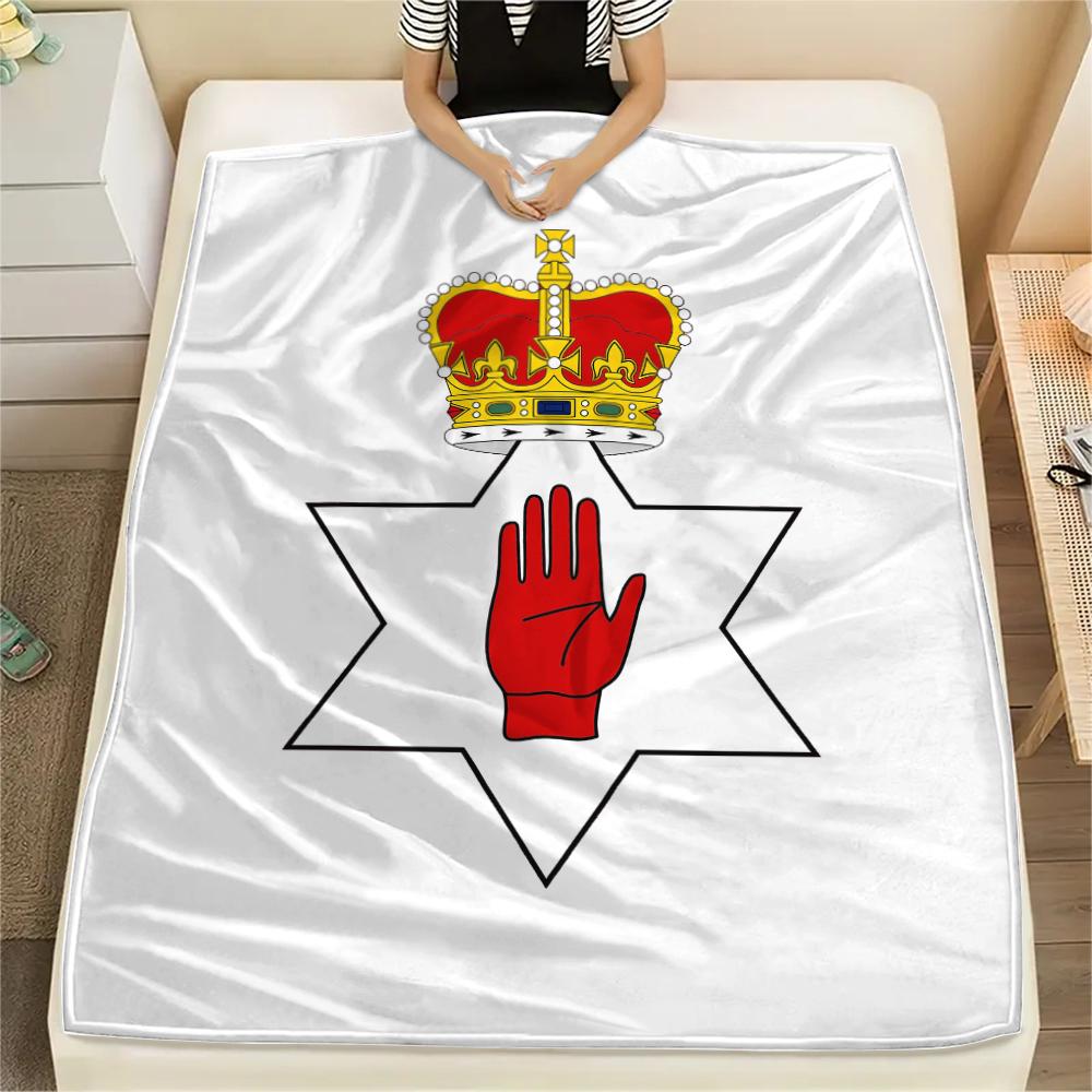 1 Stück Ulster-Print Flanelldecke, Hohe Qualität für alle Jahreszeiten, Heimdekoration, Wärme und Komfort, Perfekt für Weihnachtsgeschenke