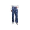Lee × Roaringwild Collaboration Laser Print Straight Cut Denim Pants Unisex Bottoms Medium-Dark-Blue LUB0068776JN00FA04704