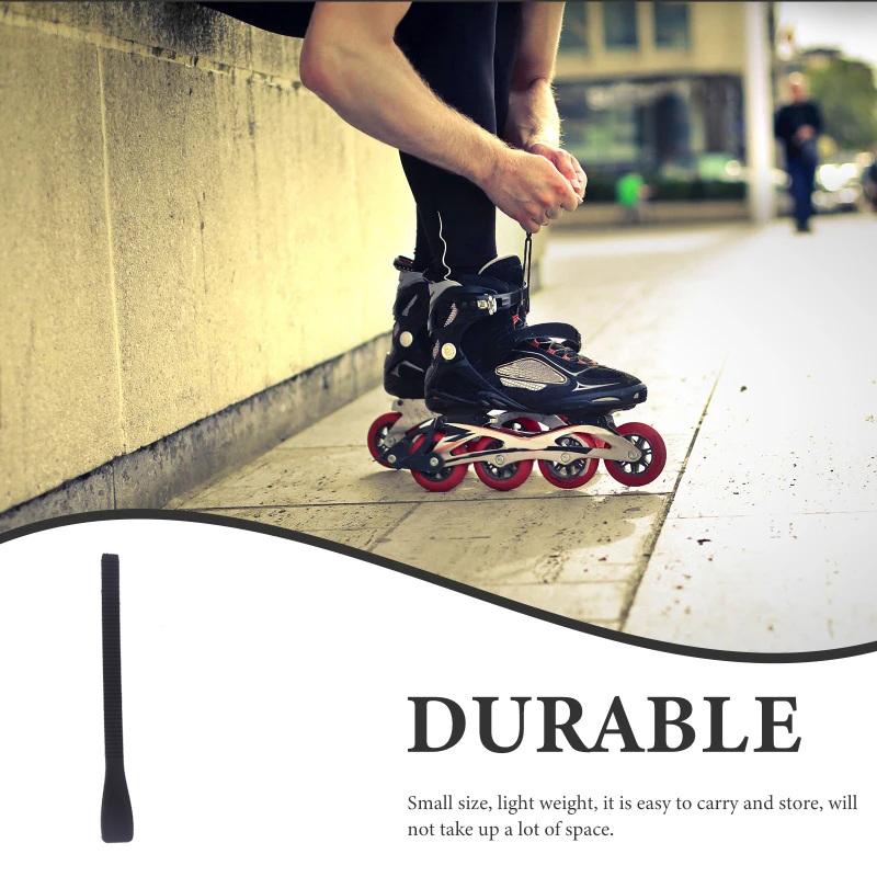 230Mm Black Nylon Inline Skating Strap Skate Boot Shoes Energy T Shape Roller Skates Buckle Strap Ice Accessories
