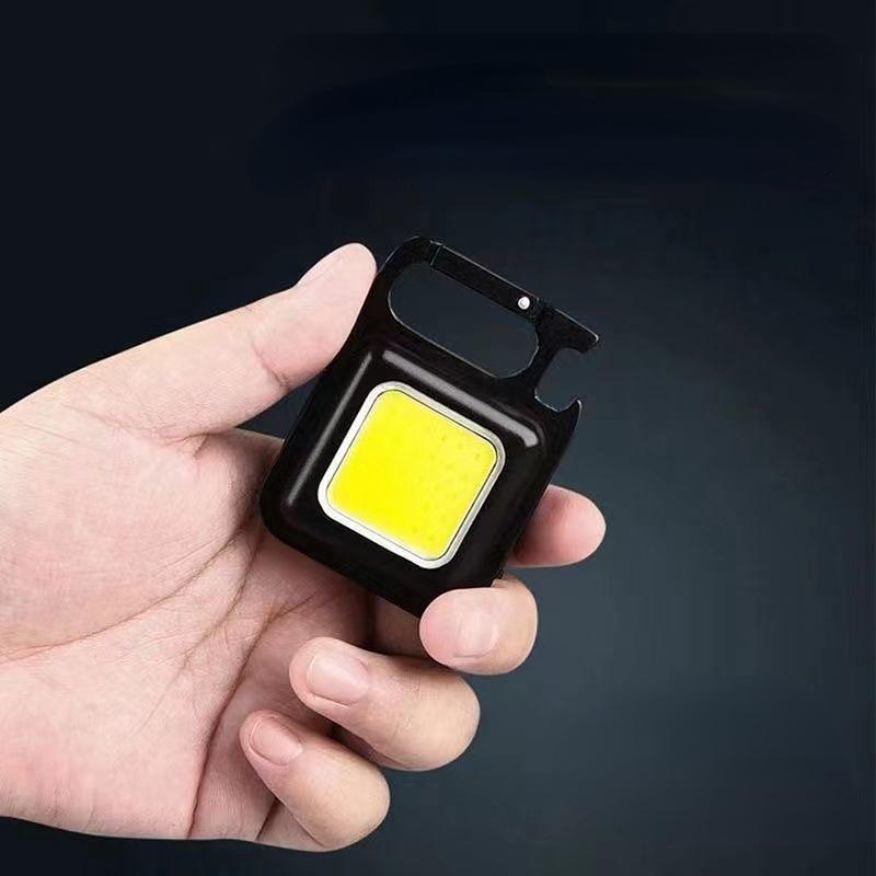 Strong Light Portable Mini Work Light Keychain Small Flashlight Multifunctional Portable Light Rechargeable Light Home Flashlight