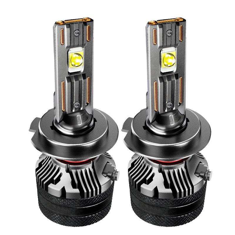 Super Bright LED Car Headlight Bulb with Lens, Spotlight, and High/Low Beam for H7, H4, H11, H8 Models