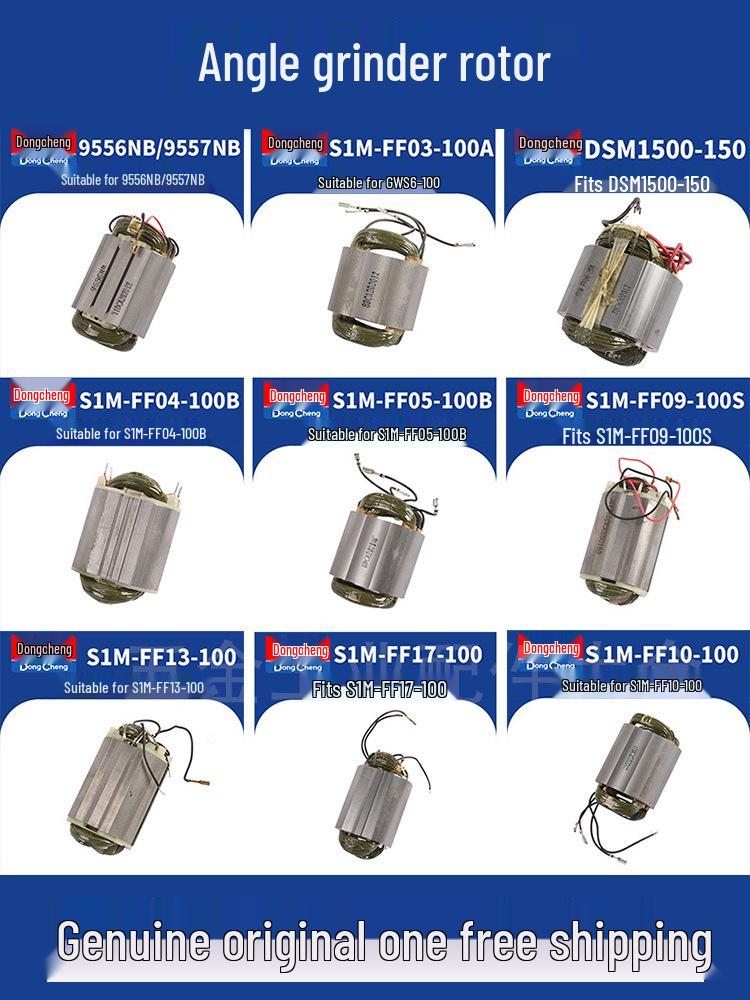 Dongcheng Szlifierka Kątowa Rotor i Zestaw Akcesoriów do Polerowania