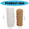 Embossed Floral Leaf Cylinder Silicone Candle Molds for Candle Soap Home Decoration Silicone Molds for Chocolate Cake