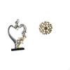 Romantic Metal Couple Statue Sculpture for Bedroom Wedding Office Living Room Home Decoration Rustic