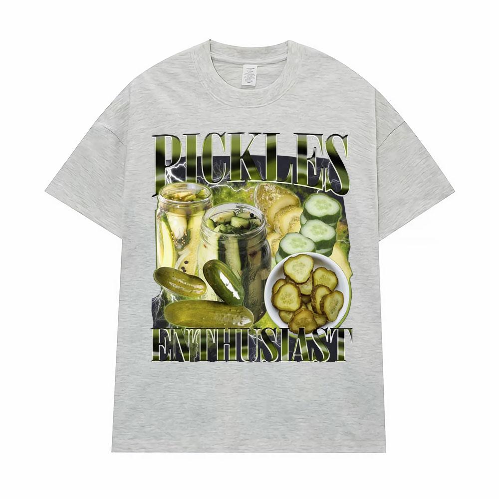 

Vintage Pickle Enthusiast Funny Meme T Shirts Women Fashion Casual 90s Graphic T-shirt Tees Women T Shirt Aesthetic Clothes 4XL