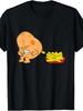 Fun Potatoes And Fries Humorous Gift For Both Unisex And Unisex Unisexs Black Loose Short Sleeved Tshirt