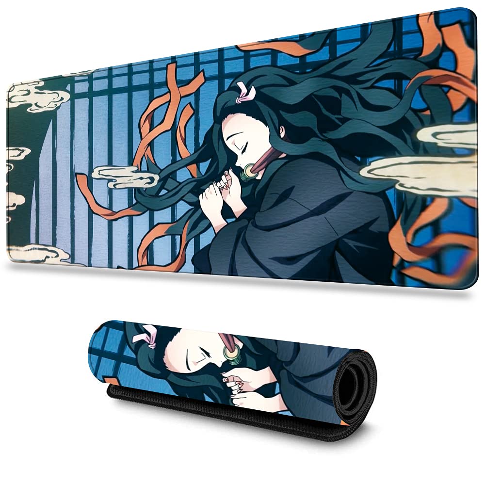 Demon Kimetsu no Yaiba Large Mouse Popular Gaming Kamado Kamado Hashibira Agatsuma Tomioka Tokito Kocho Rengoku Keyboard Pad Slayer Pad, Tablecloth,