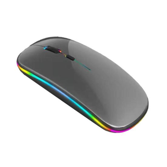 

Беспроводная Bluetooth-совместимая мышь, перезаряжаемая мышь для ноутбука со светодиодной подсветкой, USB 2.4G, двойной режим