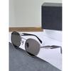 Retro-Style Unisex Round Metal Frame Sunglasses: Large, Simple Design with UV Protection for Driving.