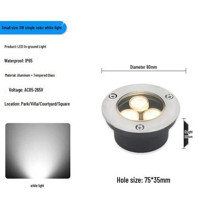 Ultraflache LED-Erdleuchte für den Außenbereich