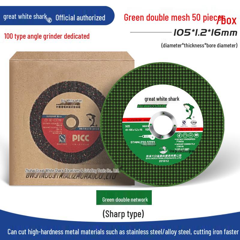Big White Shark 10-Angle Grinder Disc for Polishing and Metal Grinding