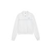 Lace Collar Zip Up White Sky Blue 
