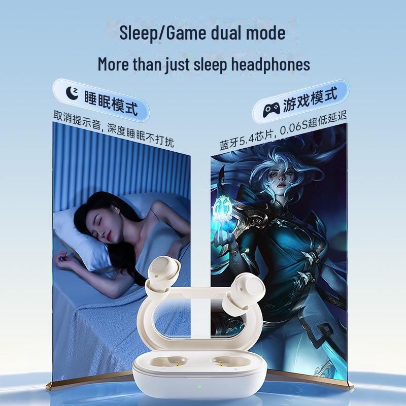 Remax Bluetooth 5.4 Soft In-Ear Sleep Earphones - Compact Wireless TWS Earbuds