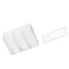 Wall Mounted Lipstick Organizer 3 Grid Translucent Hanging Makeup Brush Holder for Eyebrow Pencil