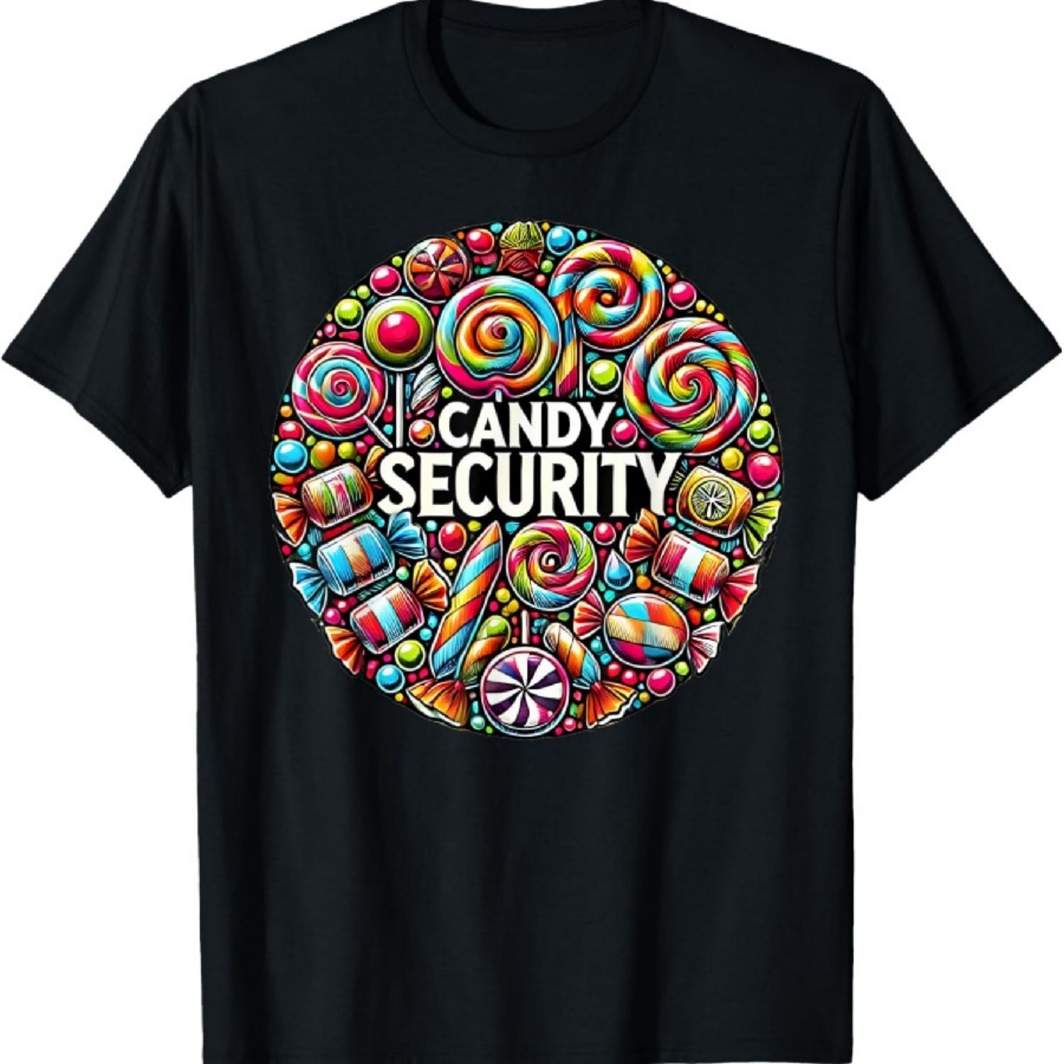 

Kids Candy Security Funny Candy Land Halloween Costume Party T-Shirt XXXXXL чорний