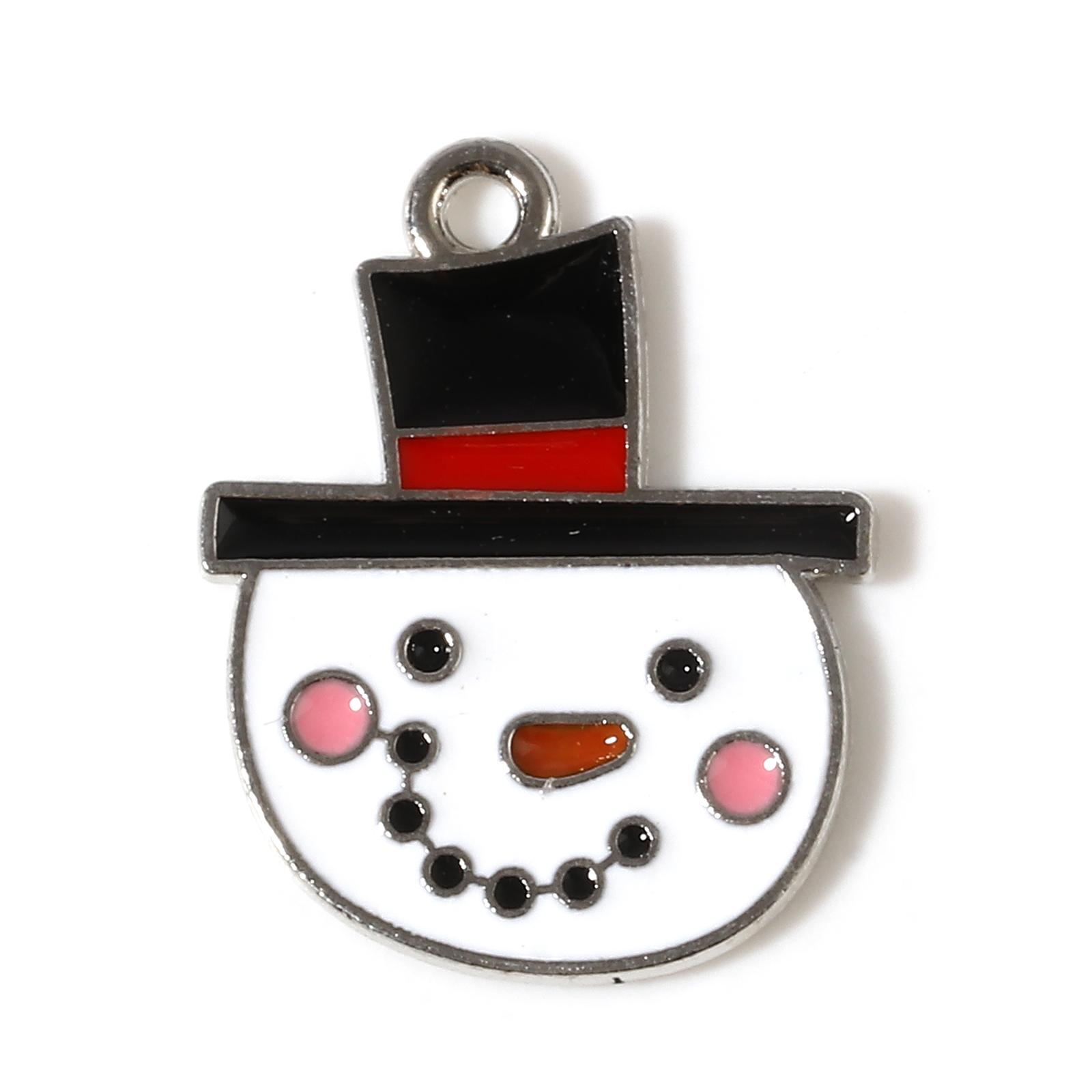

10PCs Happy Christmas Series Charms Pendant Cute Gloves Santa Claus Enamel Pendant For DIY Necklace Earrings Jewelry Making