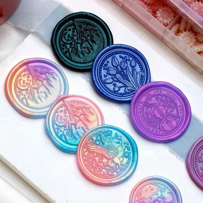200/350/650Pcs Colorful Sealing Wax Beads for Wax Seal Stamp, Gift Wrapping, 10/15/24 Colors Flower Wax Seal Beads