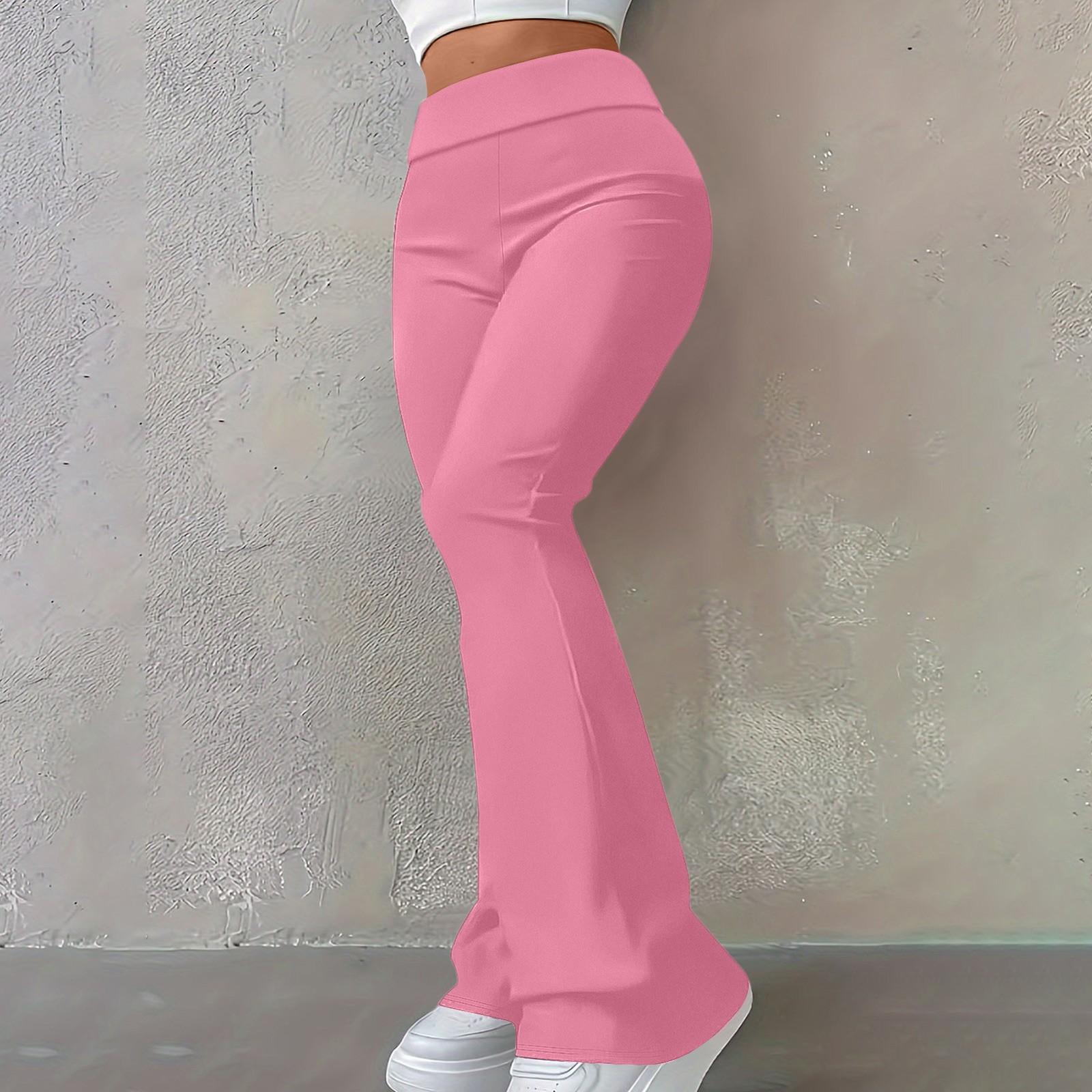 

Women s Solid Color Fashionable High-waisted Skinny Pants L