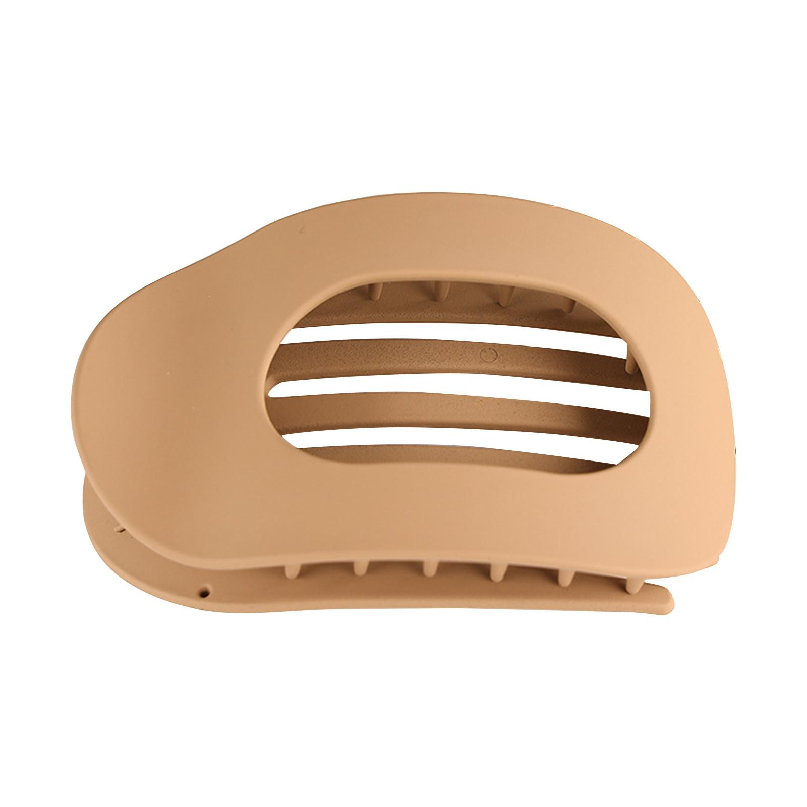 

Плоские волосы французского дизайна, заколки для когтей с внутренней фиксацией зубов, боковые зажимы сильной фиксации для густых тонких волос, классические заколки для волос средней длины для One Size светло-коричневого