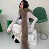 Harajuku Imitation Fur Scarf Pure Color Y2K Scarves Simple Fluffy Shawl Wrap  Girl