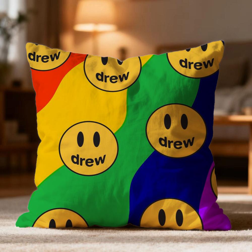 Hot D-DDrew House Cushion Cover Soft Washable Pillow Case Multi-Scene for Couch Bed Travel Office Use